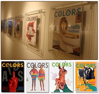 Four revolutionary cover designs Kalman created for Color Magazine