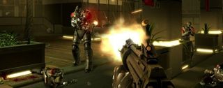 Deus Ex Human Revolution - steel hands shoot straight