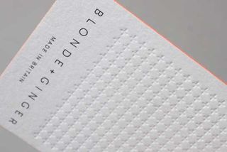 Swing tickets and business cards were designed to a high-spec finish