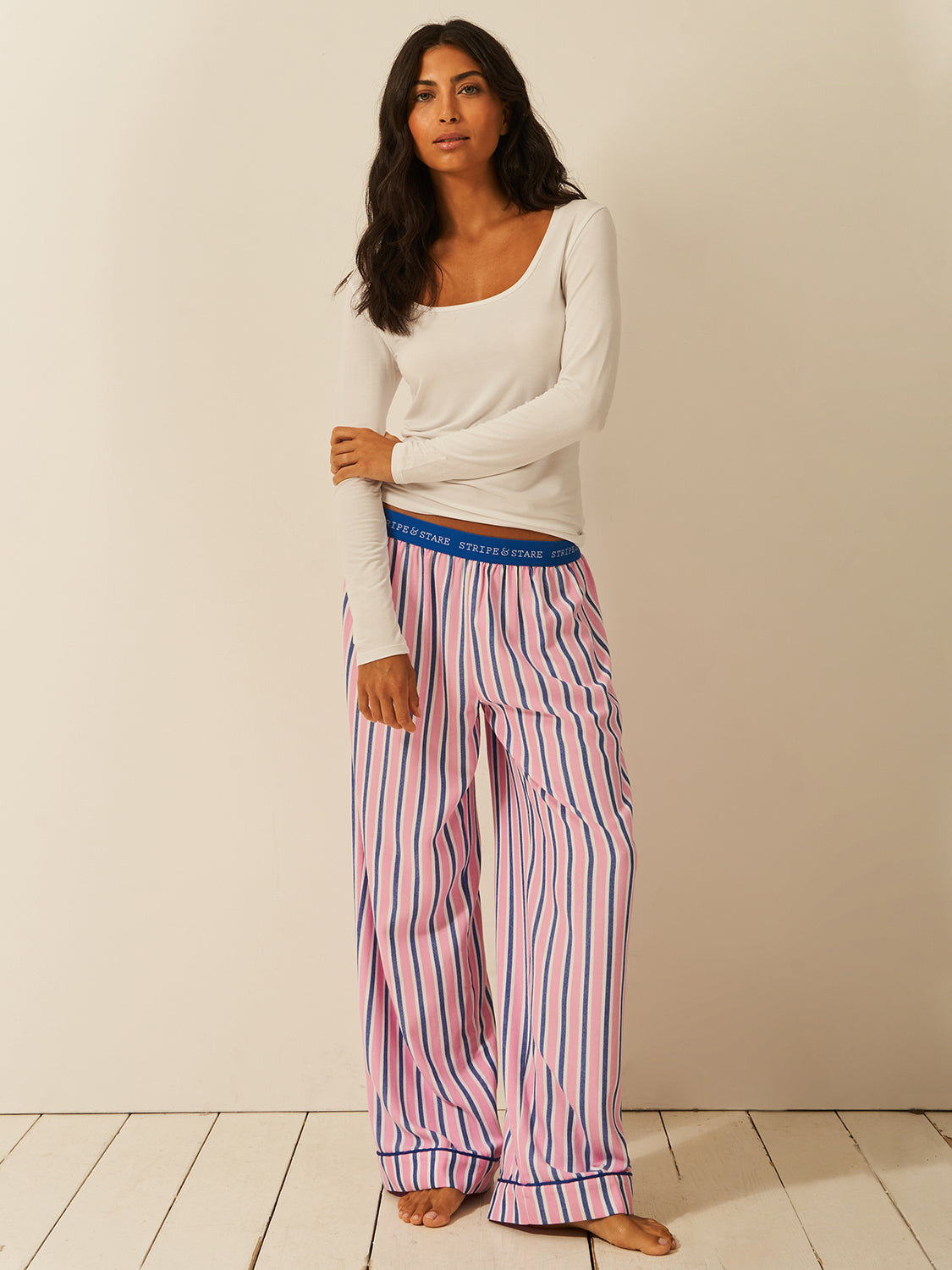 Soft Brushed Woven Pajama Bottoms - Lazy Sunday