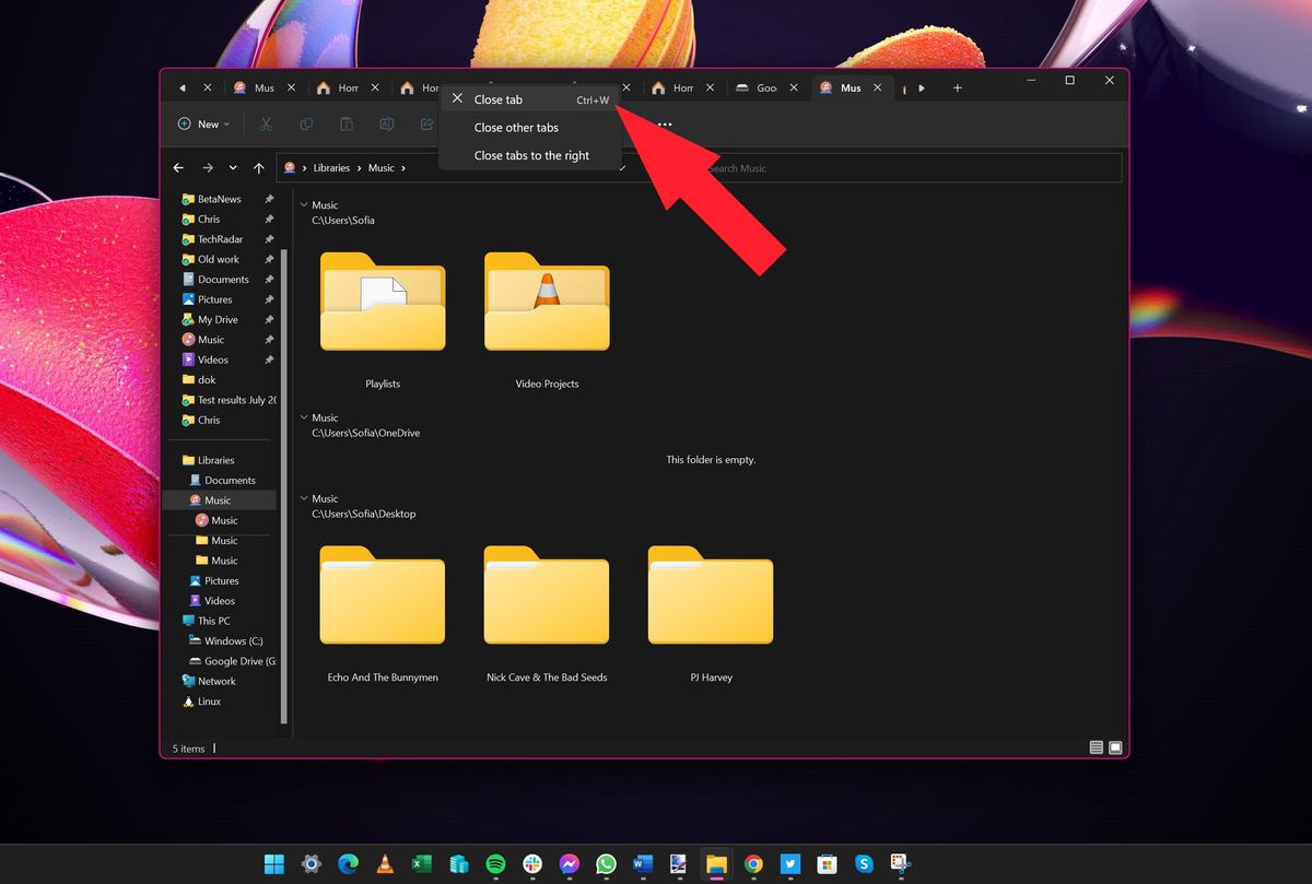 How to use File Explorer's new tabs in Windows 11's new update TechRadar