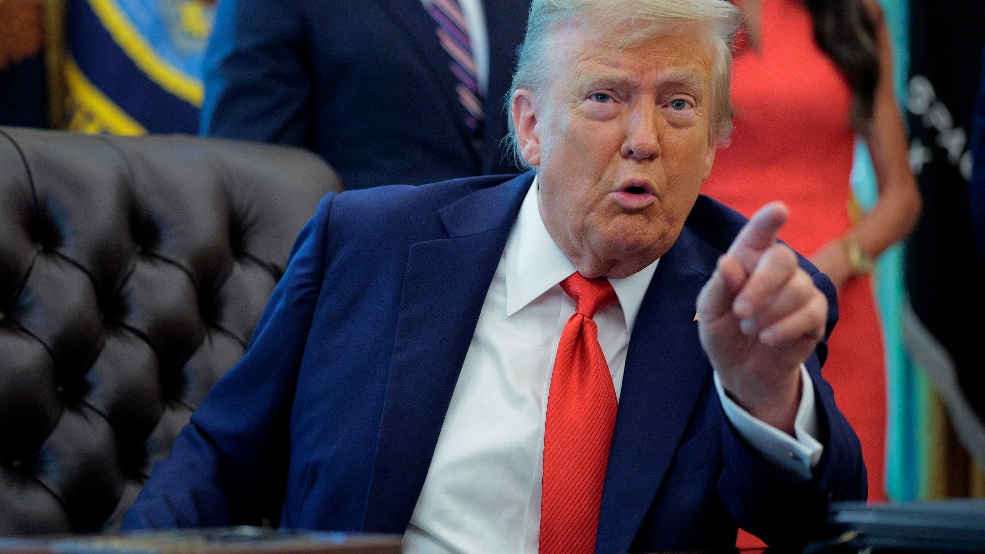 Donald trump pointing