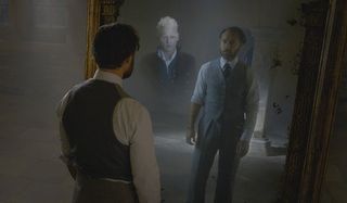 Dumbledore seeing Grindelwald in the Mirror of Erised