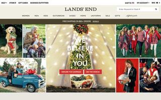Land's End homepage