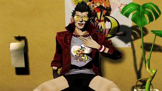 Travis Touchdown (No More Heroes): Yes, there such a thing as too much