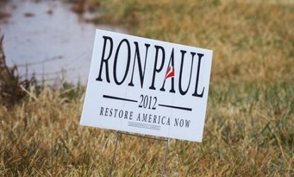 Ron Paul campaign sign