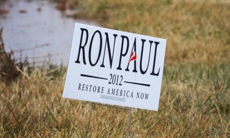 Ron Paul campaign sign