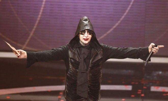 Proof Marilyn Manson is human: He got the flu.