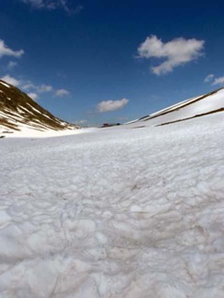 Time to cross some snow!