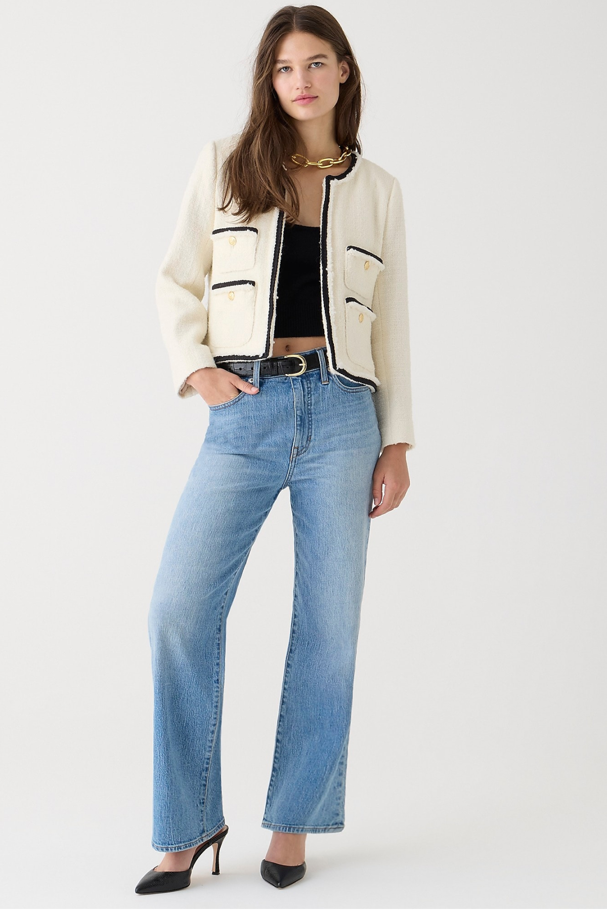 J.Crew Slim wide-leg jean in River place wash