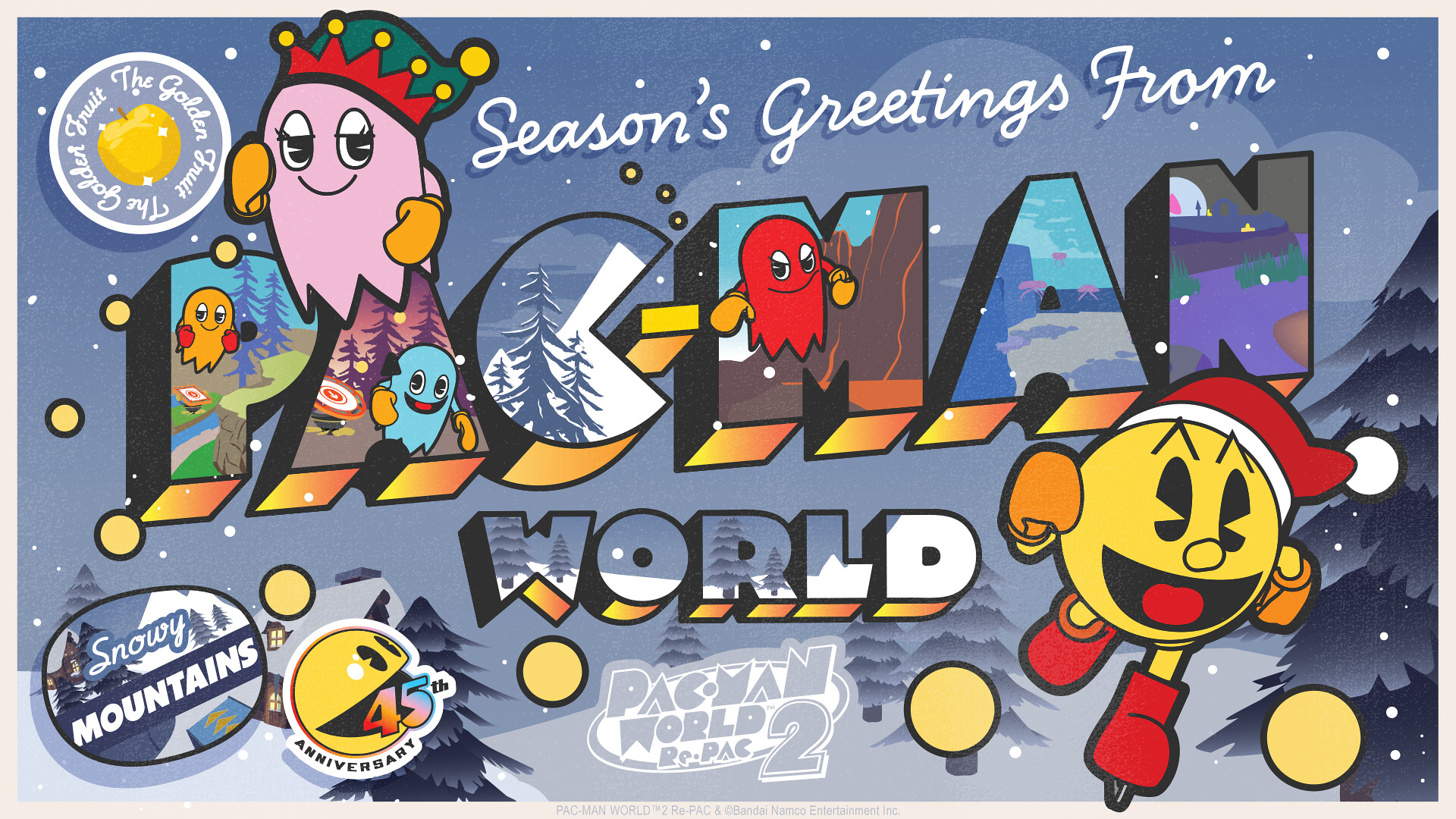 Sony PlayStation Christmas card art