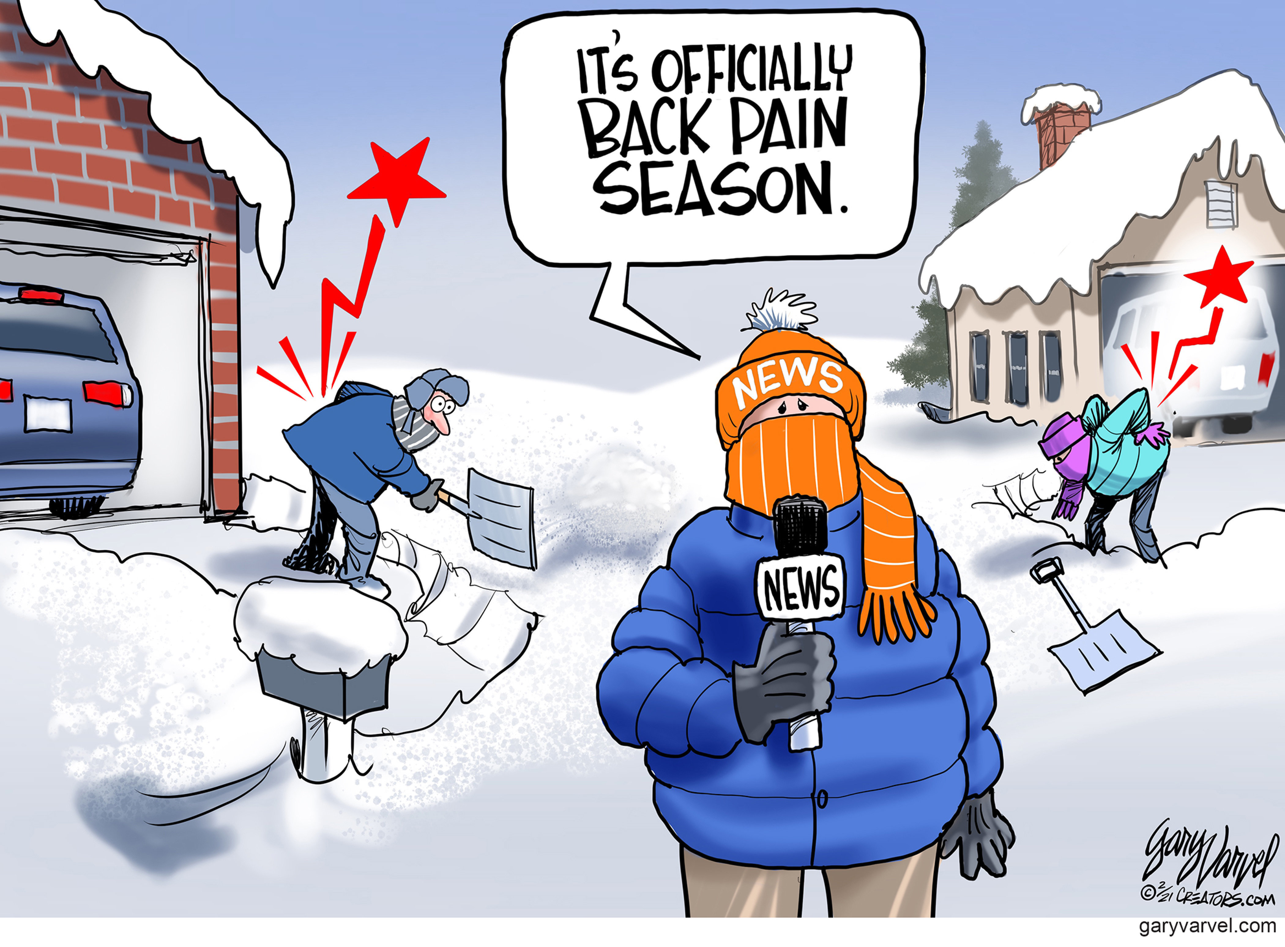 snowy cartoon