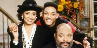 Daphne Maxwell Reid as Vivian Banks, Will Smith as himself and James Avery as Philip Banks for The Fresh Prince of Bel-Air