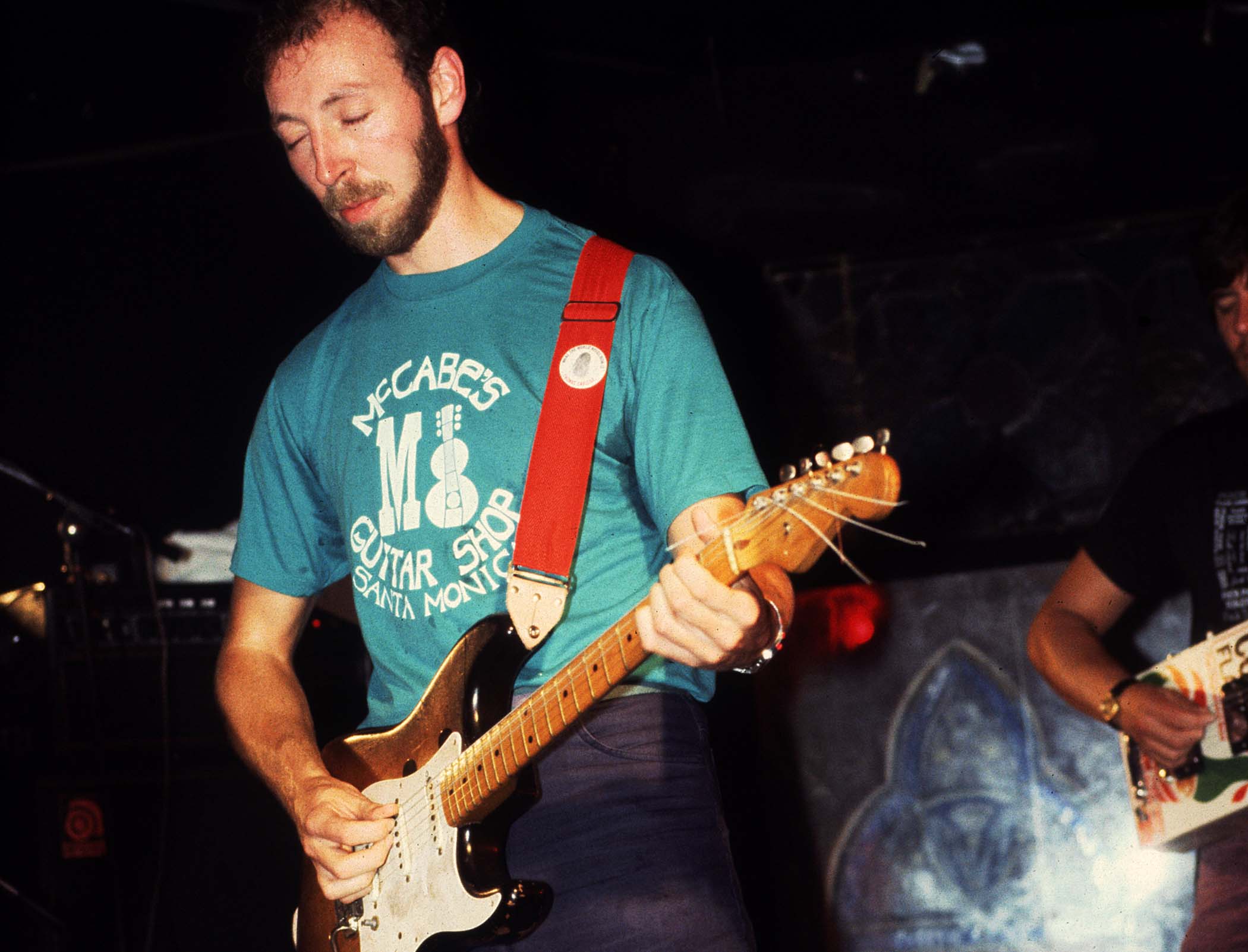 Richard Thompson performs live onstage in the early '80s.
