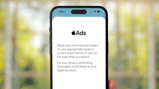 Apple Maps with ads
