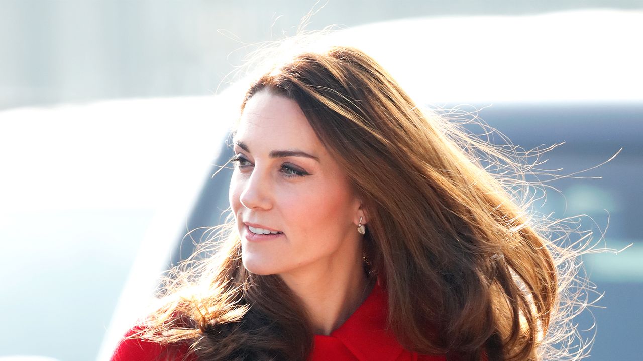 BELFAST, NORTHERN IRELAND - FEBRUARY 27: (EMBARGOED FOR PUBLICATION IN UK NEWSPAPERS UNTIL 24 HOURS AFTER CREATE DATE AND TIME) Catherine, Duchess of Cambridge arrives for a visit to Windsor Park Stadium, home of the Irish Football Association on February 27, 2019 in Belfast, Northern Ireland. Prince William last visited Belfast in October 2017 without his wife, Catherine, Duchess of Cambridge, who was then pregnant with the couple&#039;s third child. This time the couple concentrate on the young people of Northern Ireland. Their engagements include a visit to Windsor Park Stadium, home of the Irish Football Association, activities at the Roscor Youth Village in Fermanagh, a party at the Belfast Empire Hall, Cinemagic - a charity that uses film, television and digital technologies to inspire young people and finally dropping in on a SureStart early years programme. (Photo by Max Mumby/Indigo/Getty Images)