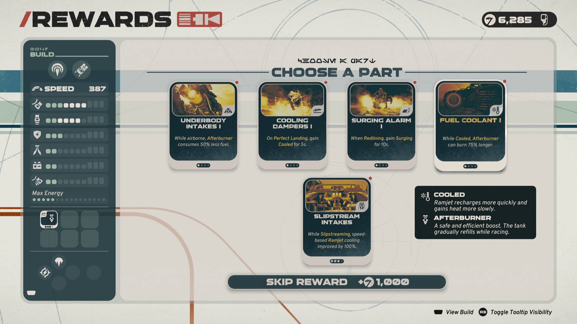 Star Wars Galactic Racer parts pack race reward