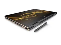 HP Spectre x360 laptop shown with digital stylus