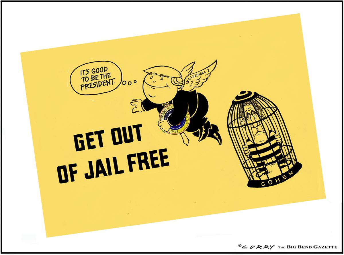 Political Cartoon U.S. Trump Monopoly Get Out of Jail Free Card The Week