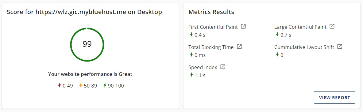 An image showing page optimization by disabling plugins