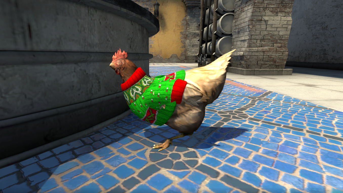 CS:GO's chickens are wearing festive Christmas sweaters again | PC Gamer