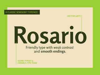 Rosario font