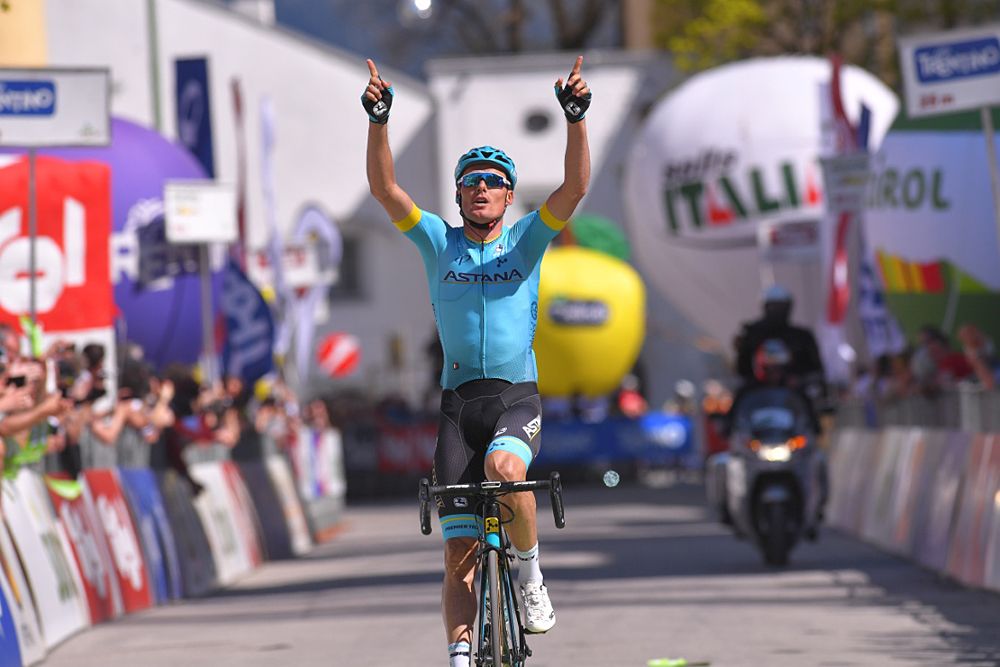 Luis Leon Sanchez (Astana) wins stage 4 at Tour of the Alps