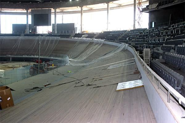 The finishing straight
