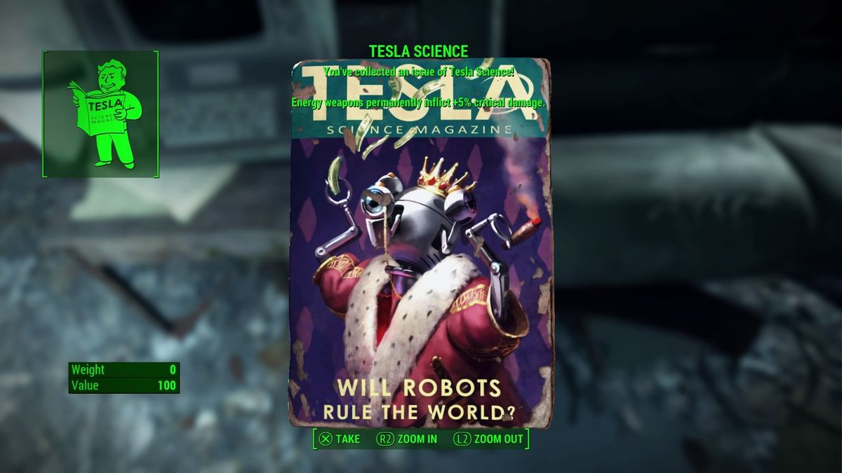 Fallout 4 Tesla Science Magazine - Fallout 4 Comic Book and Magazine ...