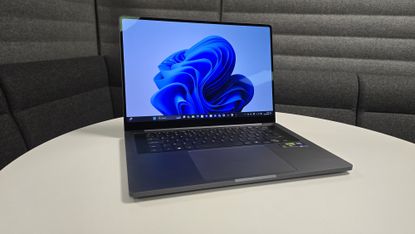 Samsung Galaxy Book6 Ultra laptop in an office environment