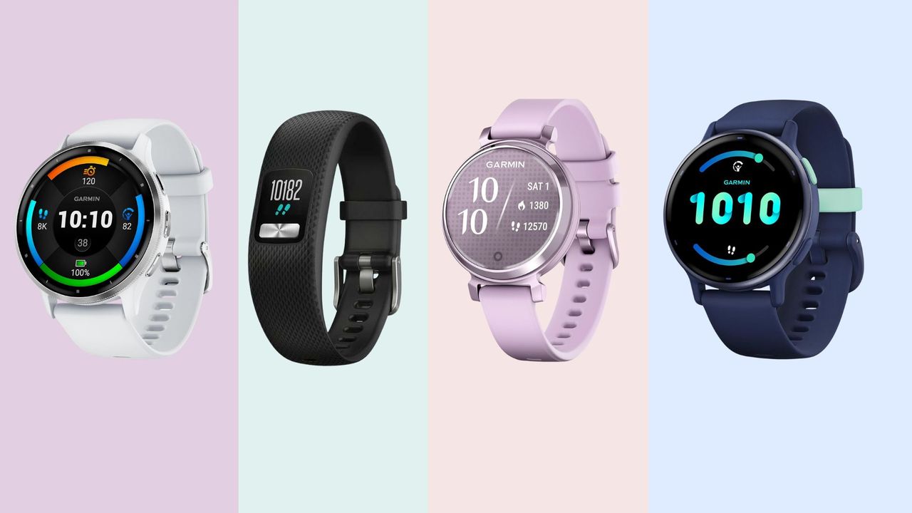 Garmin Forerunner 265, Vivofit 4, Lily 2, and Vivoactive 5, representing options for which Garmin should I buy