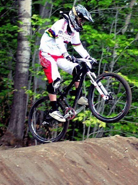 World Champion Melissa Buhl (KHS Bicycles) later crashed but was OK.
