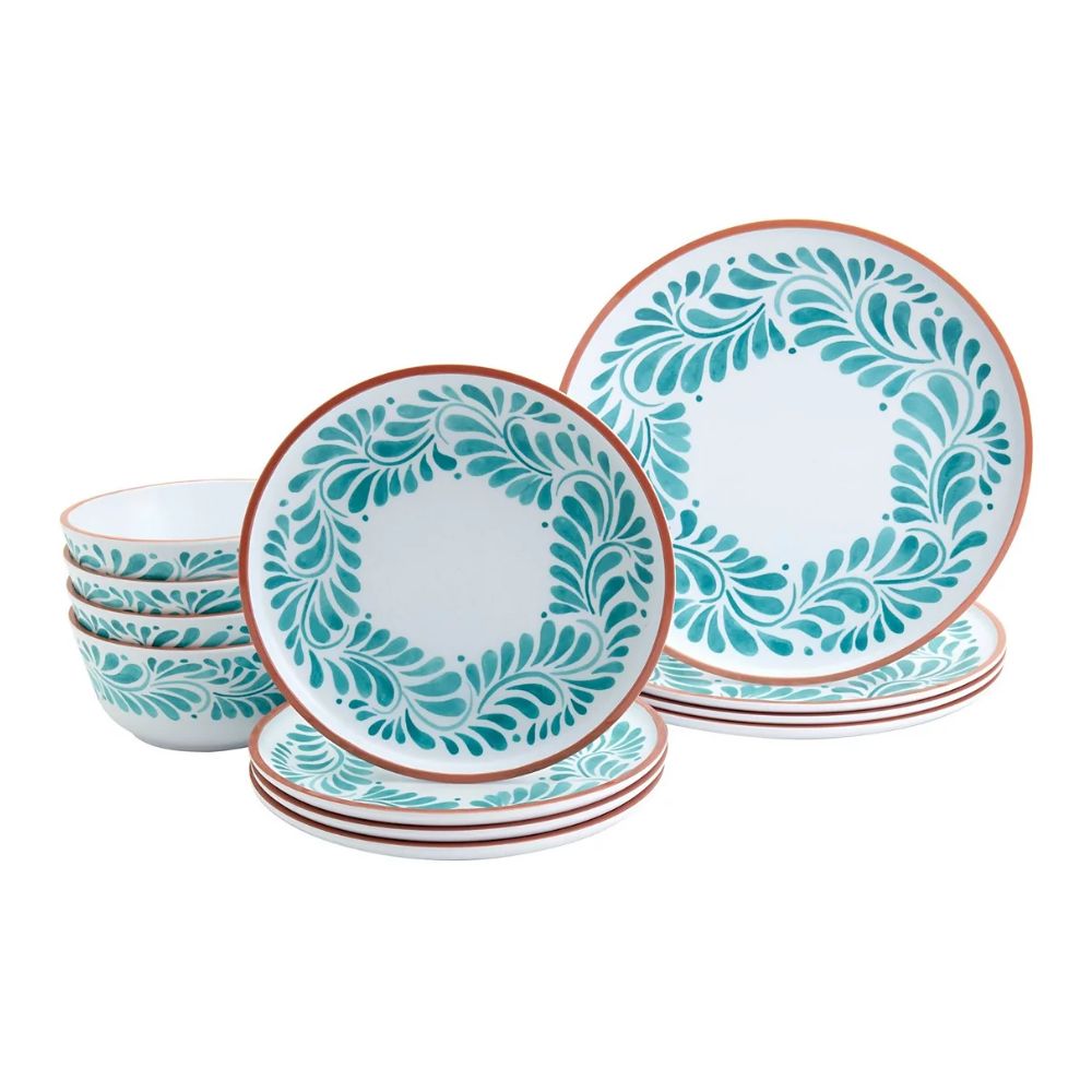 Melamine 12 Pc. Dinnerware Set, Service for 4