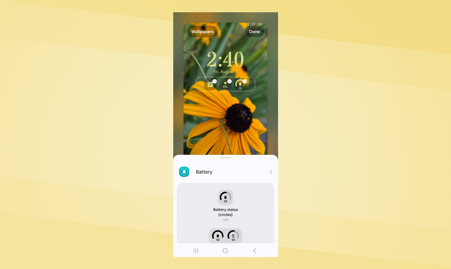 Screenshots of iOS 26 vs Android 16 Lock Screen Widgets.
