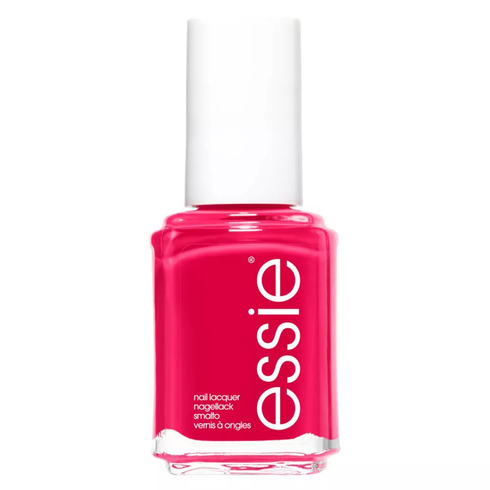 Essie Nail Polish 27 Watermelon Bright Pink Red Colour Original High Shine and High Coverage Nail Polish 13.5 Ml