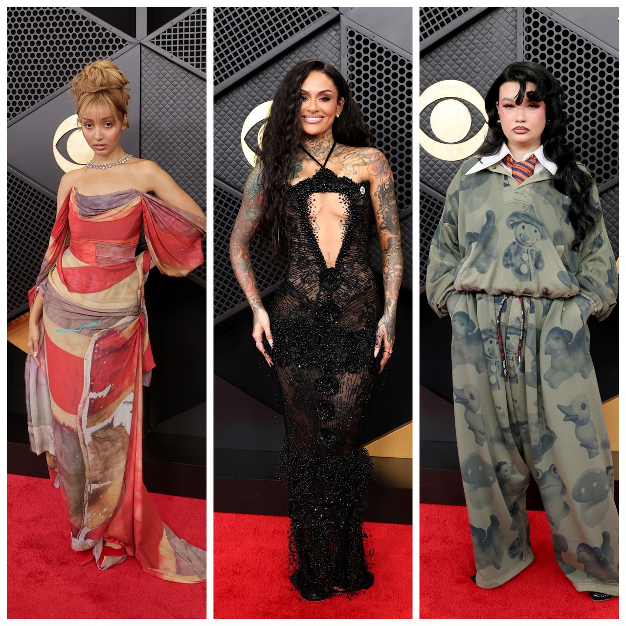 Kehlani, PinkPantheress, and Lola Young on the 2026 Grammys red carpet 