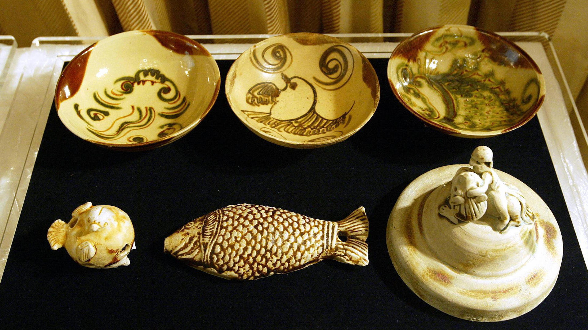 Rare ceramic items from a sunken shipment of Tang Dynasty treasures