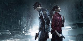 Leon Kennedy and Claire Redfield in Resident Evil 2 Remake