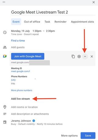 How To Livestream Google Meet 3