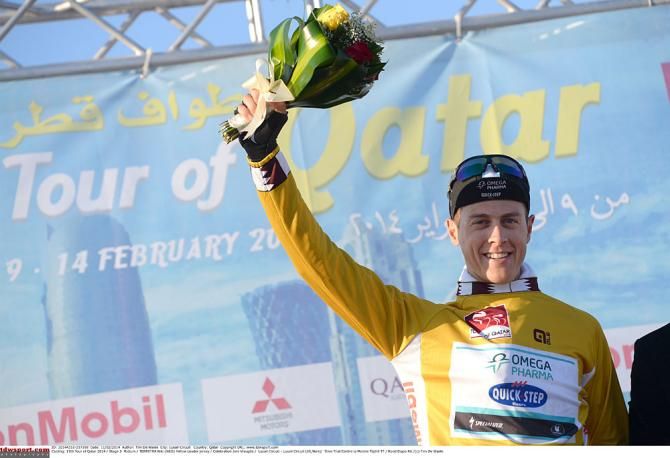 Niki Terpstra on the podium