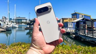 Google Pixel 9 Pro in hand