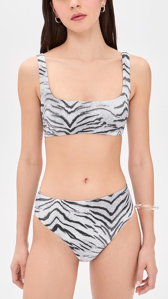 Good American Matte Khloe Bikini Top