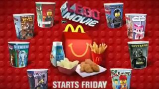 The Lego Movie Happy Meal toy collection.