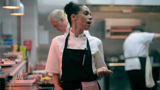 Carly (Vinette Robinson) shouting at her staff in Boiling Point episode 3