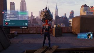 Spiderman Base Token rewarded after fight completion