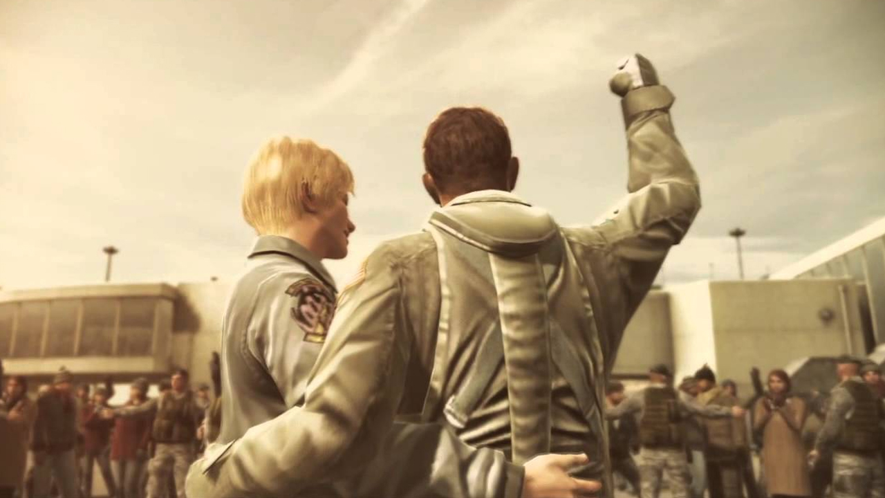 Victorious fist pump (Ace Combat: Assault Horizon)