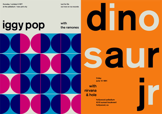 An example of two of the posters featured in the book