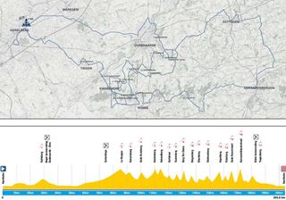 The profile and map of the 2021 E3 Saxo Bank Classic