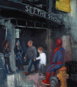 impressionist paintings of superheroes