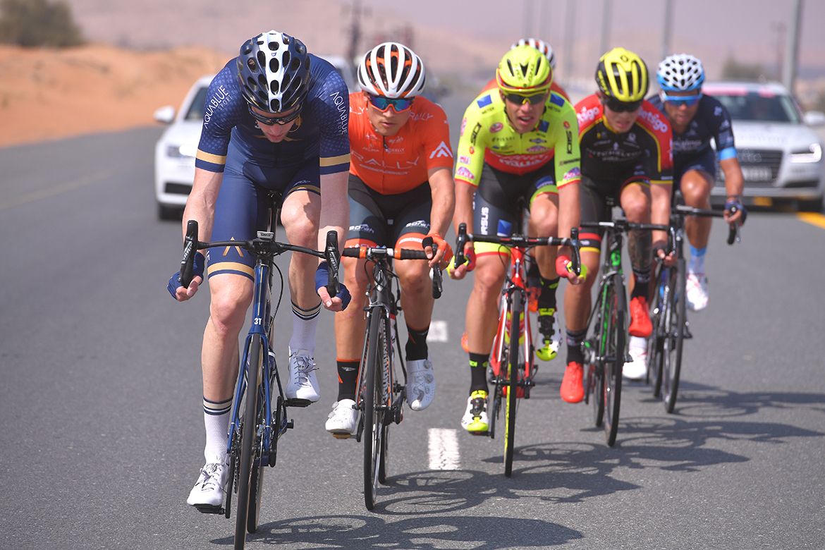 Conor Dunne leads the breakaway